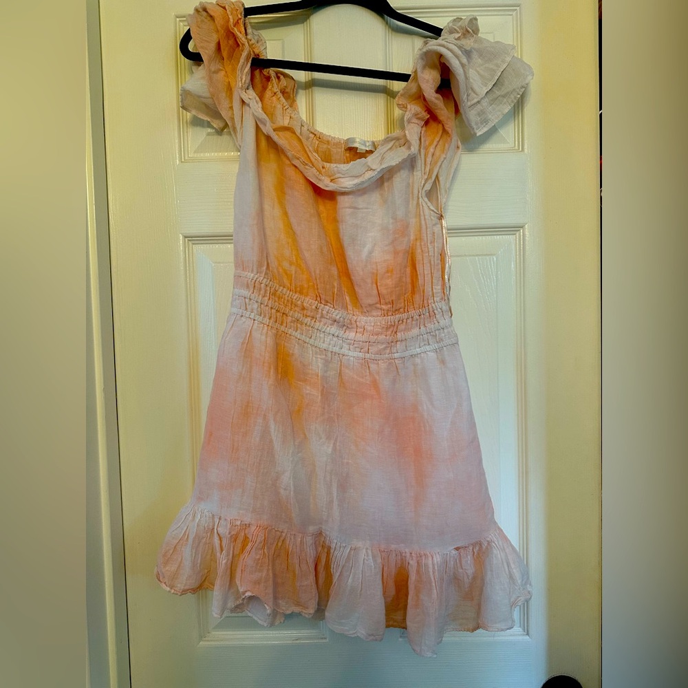 LoveShackFancy Dress in pink and White